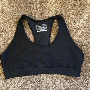 Obsession Shapewear Classic Black Sports Bra Size 3XL